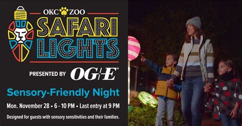 OKC ZOO SAFARI LIGHTS Sensory Night | Oklahoma City Zoo and Botanical Garden | Mon November 28, 2022