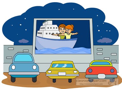 Outdoors : drive_in_movie_theatre : Classroom Clipart