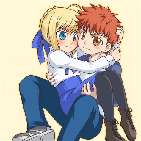 Saber and Shirou by yuemaru on DeviantArt