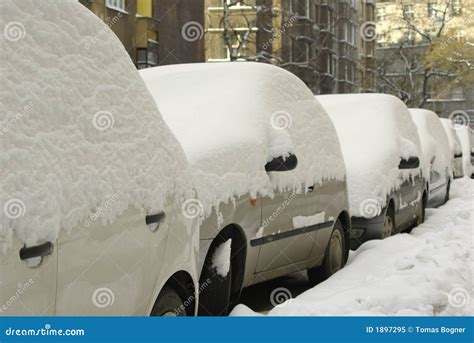 Snowy cars stock image. Image of travel, season, february - 1897295