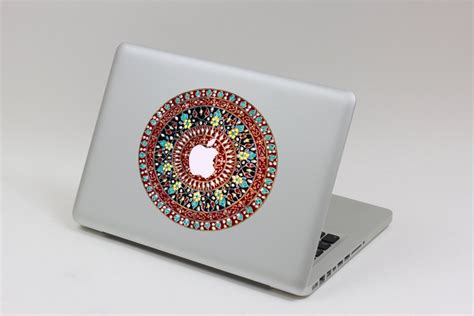 Flower macbook decal mac pro decals macbook by MixedDecal on Etsy