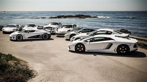 Collection of white supercars Wallpaper Download 3840x2160