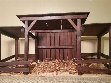 Reclaimed Wood Nativity Stable Creche Christmas Manger Barn - Etsy