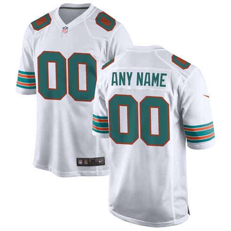 Youth Nike White Miami Dolphins 2019 Alternate Replica Custom Game Jersey