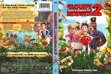 Cloudy with a Chance of Meatballs 2 dvd cover (2013) R1