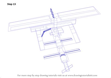 How to Draw a Space Station (Outer Space) Step by Step | DrawingTutorials101.com