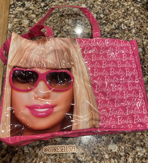 Medium Woman’s Barbie Tote Bag 2000s Barbie Head And … - Gem