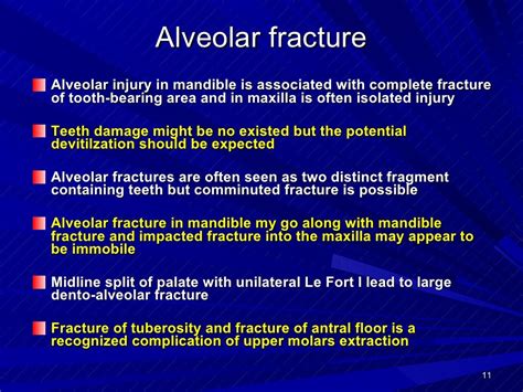 Dento Alveolar Fractures