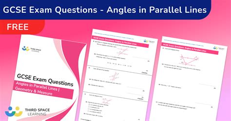 Angles In Parallel Lines Exam Questions - GCSE Maths [FREE]