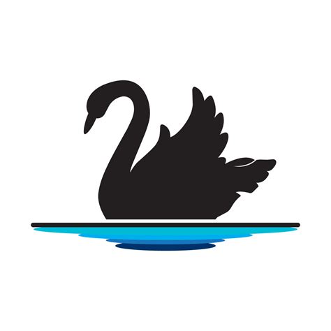 swan logo vector 17489040 Vector Art at Vecteezy