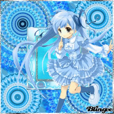 anime chibi light blue girl Picture #131349935 | Blingee.com