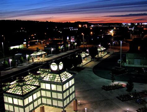 Auburn Train Station lighted up at Night in Washington image - Free ...