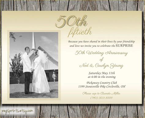 50th Anniversary Templates Free Of Golden Wedding Anniversary ...