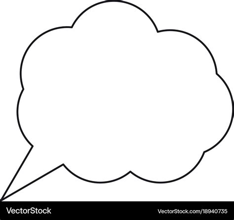 Thinking cloud icon image Royalty Free Vector Image