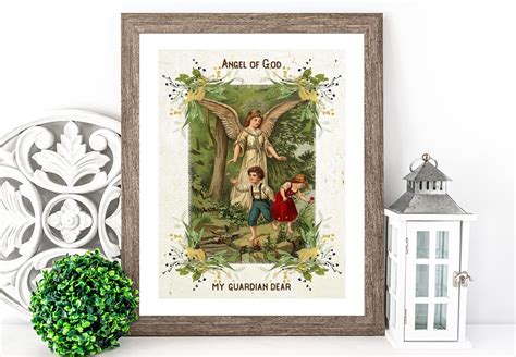 Angel of God Prayer Wall Art Angel of God Printable Angel of - Etsy