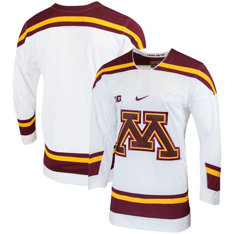 Nike Minnesota Golden Gophers White Replica College Hockey Jersey