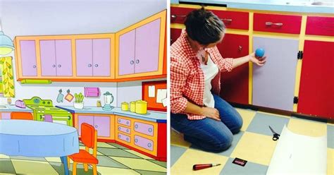 This Couple Redid Their Kitchen To Look Exactly Like 'The Simpsons ...