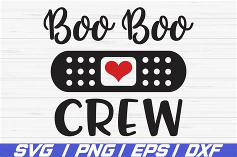 Boo Boo Crew SVG / Cut File / Cricut / Nurse SVG / Vector (277819 ...