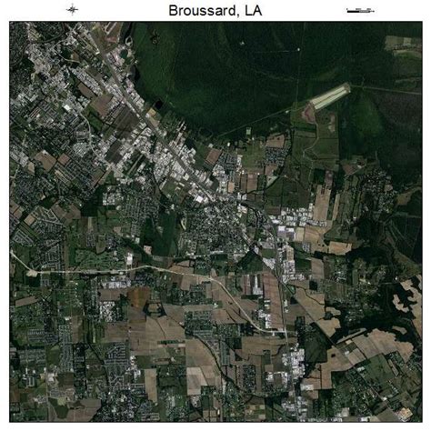 Aerial Photography Map of Broussard, LA Louisiana