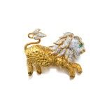 Gold, Diamond and Emerald Brooch | Fine Jewels | 2023 | Sotheby's
