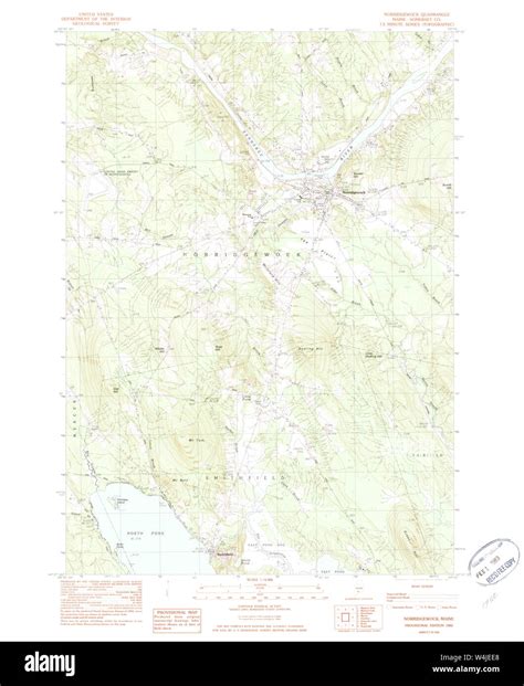 Norridgewock maine map hi-res stock photography and images - Alamy