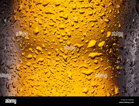 Сlose shot of drops on a bottle beer Stock Photo - Alamy