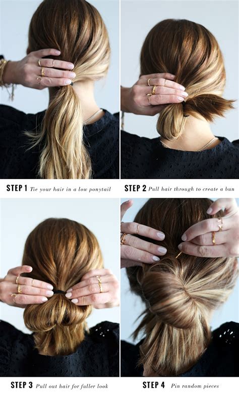 DIY File: Easy Messy Bun Tutorial - gaby burger