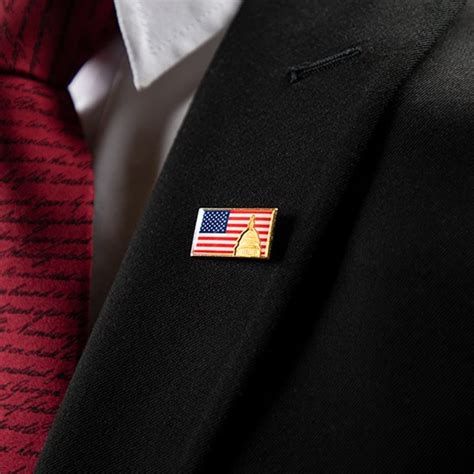 ANLEY X Flag Lapel Pin Waving US Flag Pins Patriotic American Emblem Exquisite Enamel (Pack Of ...