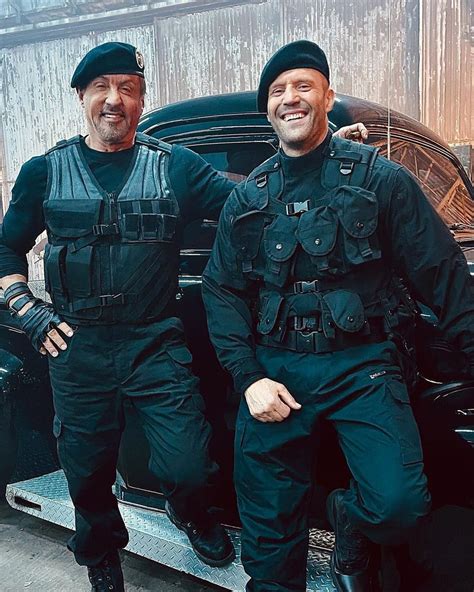 Sylvester Stallone and Jason Statham in Expendables 4 first look