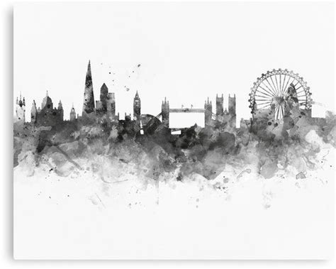 London Poster, London Print, Canvas Art, Canvas Prints, Art Prints, Framed Prints, Skyline ...