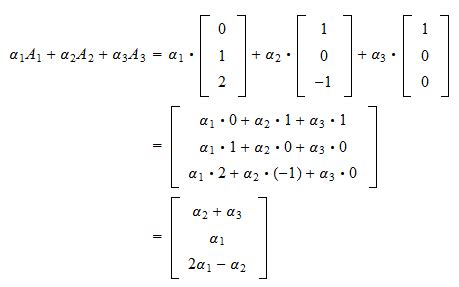 Linear combinations