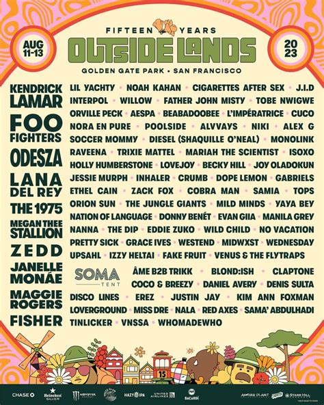 Outside Lands Unveils 2023 Lineup With Foo Fighters, Kendrick Lamar, Lana Del Rey & More ...