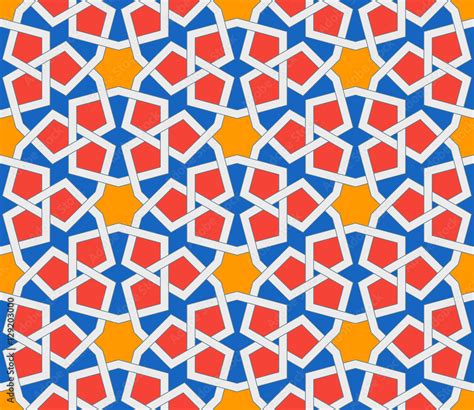 Islamic geometric ornaments based on traditional arabic art. Oriental ...