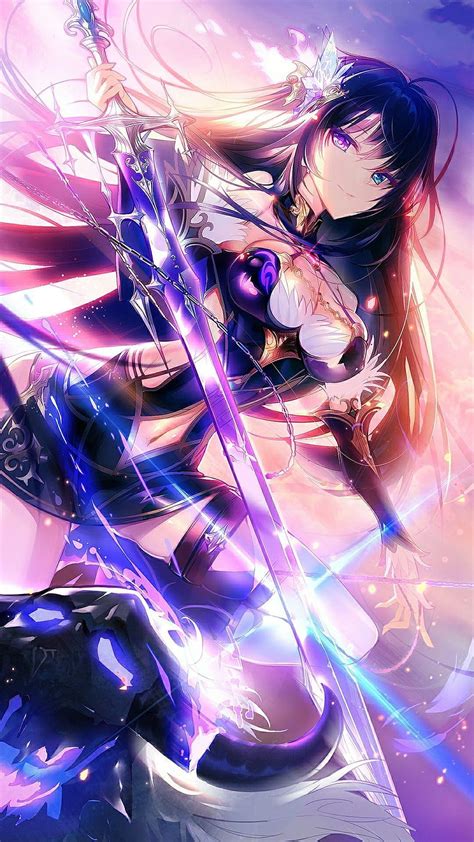 Anime Purple Samurai Girl High Resolution - Anime HD phone wallpaper ...