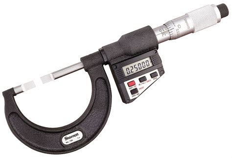 STARRETT, Digital, 0 in to 1 in/0 to 25.4 mm Range, Digital Blade ...