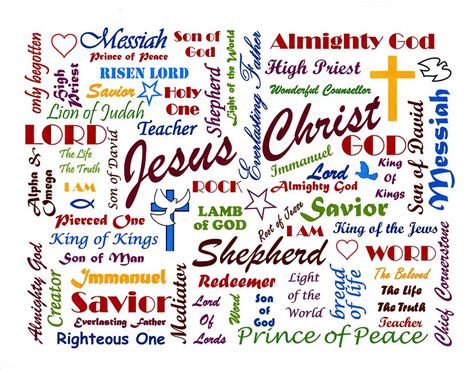 The Different Names Of Jesus