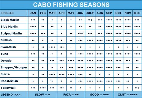 Cabo Fishing - Fish Calendar, Fishing Tips, Tutorials, Fishing Map