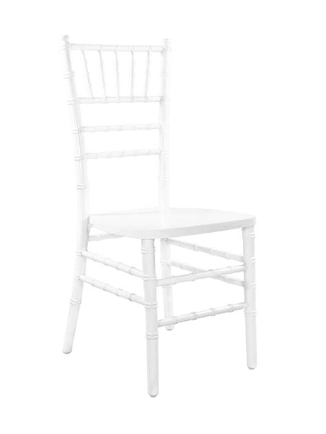 White Wood Chiavari Chairs - Anar Party Rentals