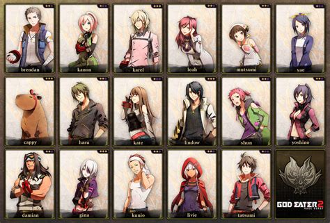 God Eater 2 characters 2/2 by juanchillox on DeviantArt