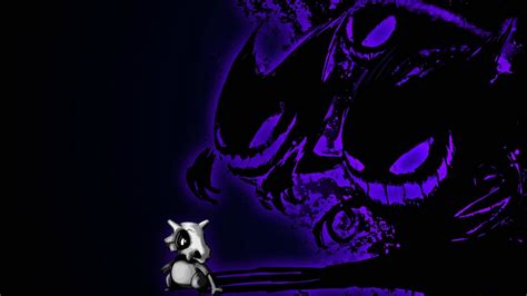 Descargar fondos de Sombraespeluznante De Cubone Y Gengar | Wallpapers.com