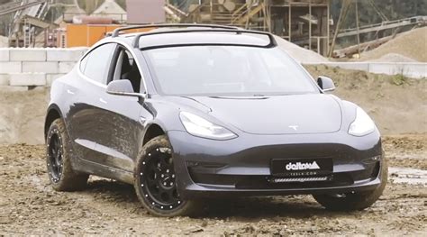 Tesla Model 3 looks like rugged electric off-road machine with new kit | Electrek