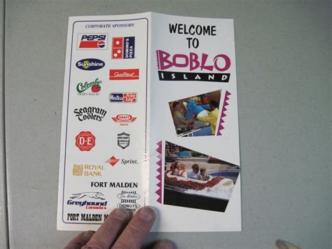 Boblo Island Amusement Park Map Brochure | #4665510572