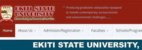 Ekiti State University EKSU Courses & Programmes - Oasdom