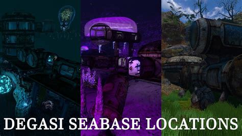 Where To Find All Degasi Seabases | Degasi Seabase Locations Tutorial | Subnautica - YouTube