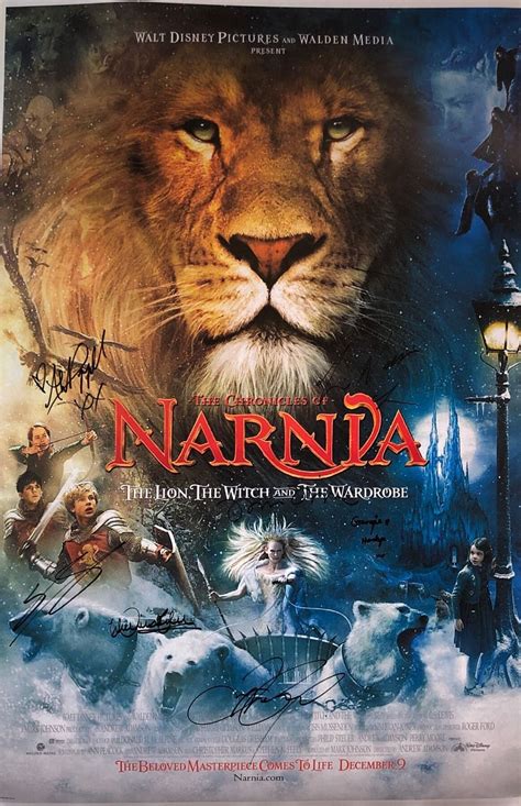 Autograph Signed Narnia Poster COA - Etsy