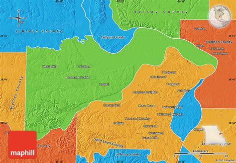 Political Map of Saint Charles County