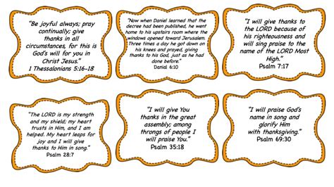 Thanksgiving Bible Verses