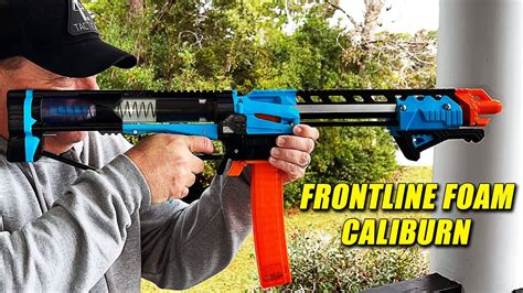 Caliburn Nerf Blaster From Frontline Foam - YouTube