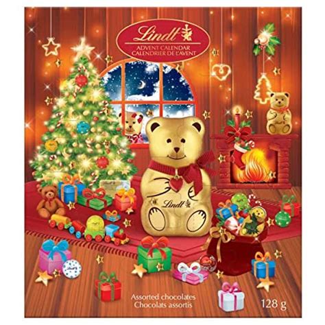 Lindt TEDDY Assorted Milk Chocolate Advent Calendar 2022, 128 Grams ...