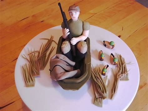 Duck Hunting Scene cake topper | Fondant cake topper for a 1… | Flickr